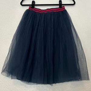 Dip Navy Tulle Skirt
